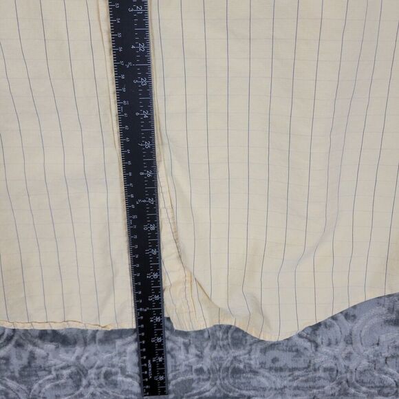 Roper Shirt Mens 2XL XXL Yellow Short Sleeve Button Down Pockets Western Rodeo - Picture 7 of 11
